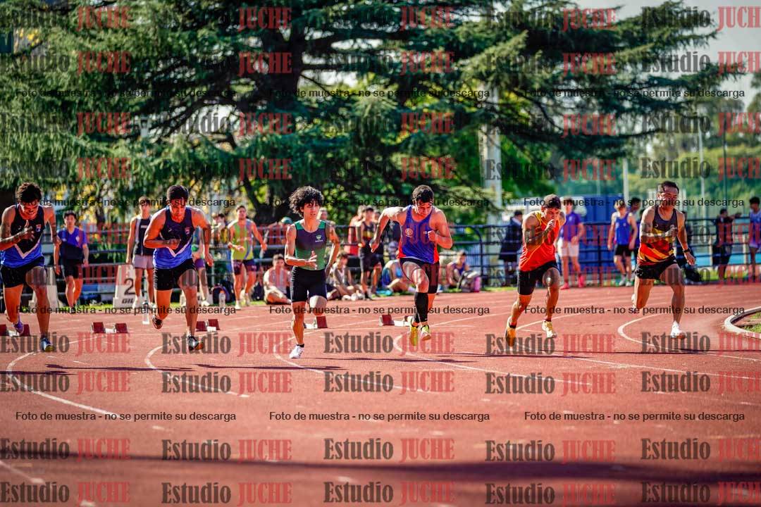 Fotos de los 100 m llanos de varones