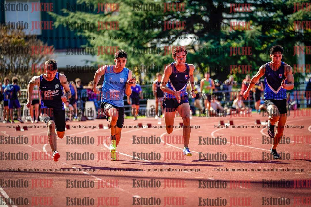 Fotos de los 100 m llanos de varones