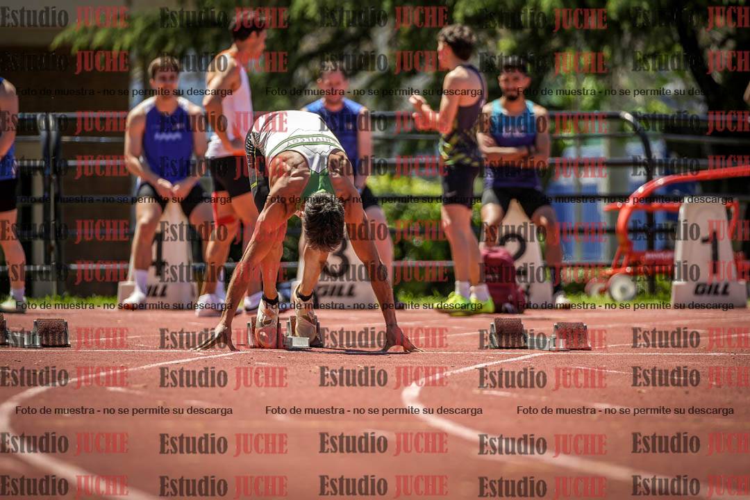 Fotos de los 100 m llanos de varones
