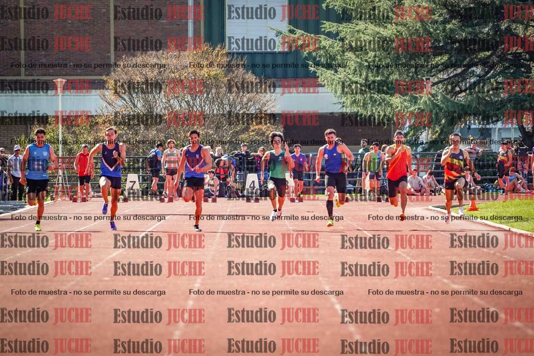 Fotos de los 100 m llanos de varones