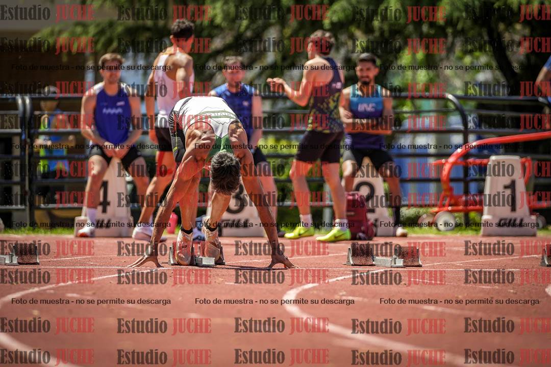 Fotos de los 100 m llanos de varones