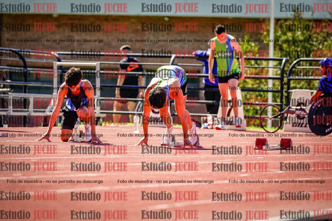 Fotos de los 100 m de varones