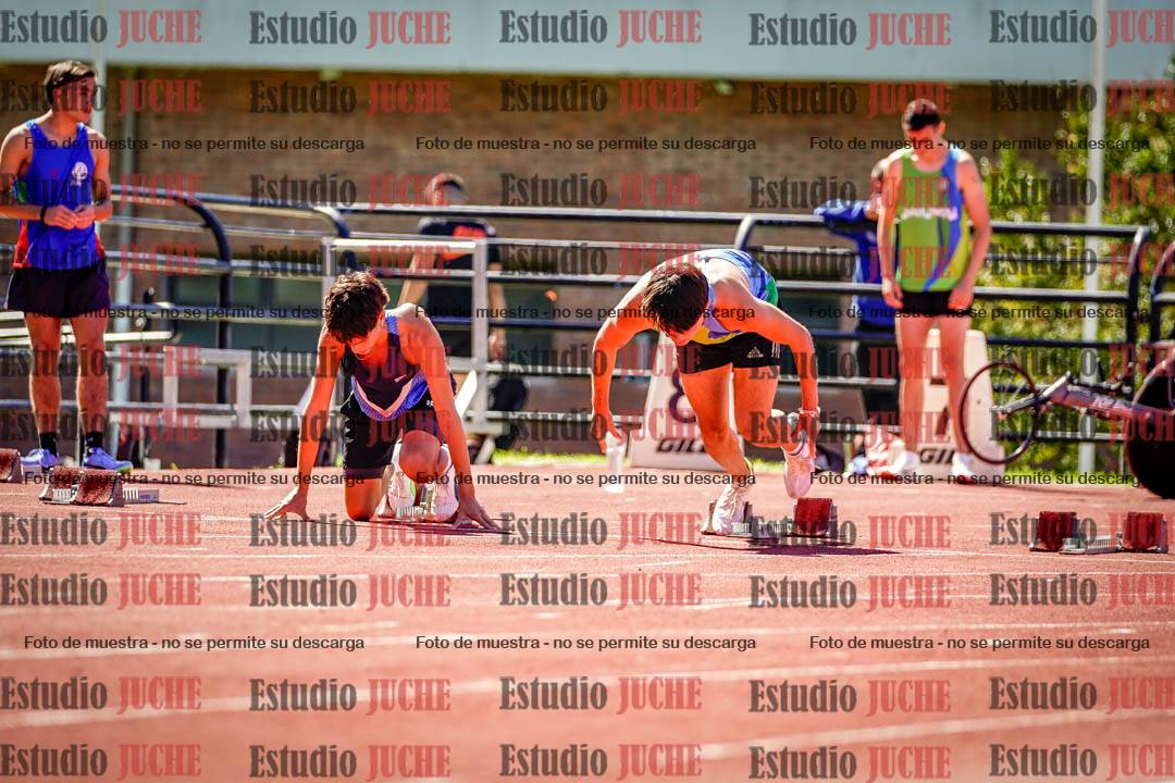 Fotos de los 100 m de varones