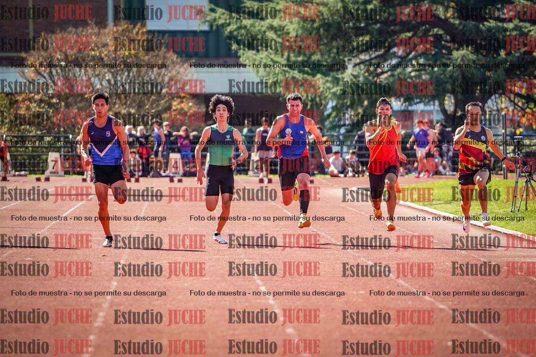 Fotos de los 100 m llanos de varones