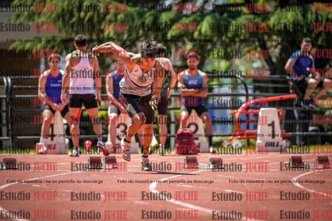 Fotos de los 100 m llanos de varones
