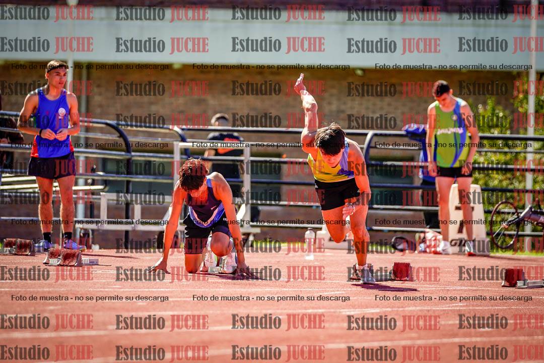 Fotos de los 100 m de varones