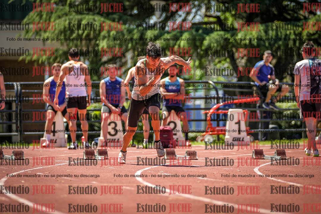 Fotos de los 100 m llanos de varones