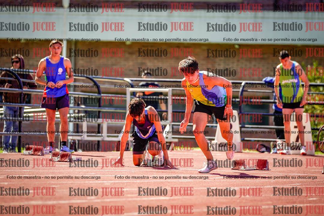 Fotos de los 100 m de varones
