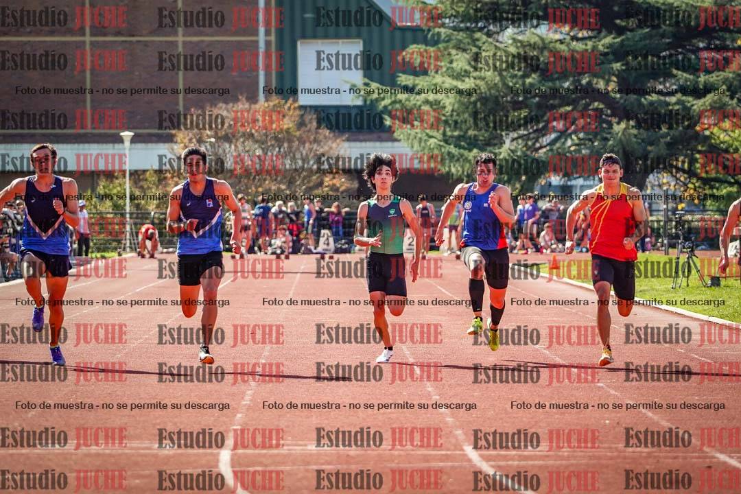 Fotos de los 100 m llanos de varones