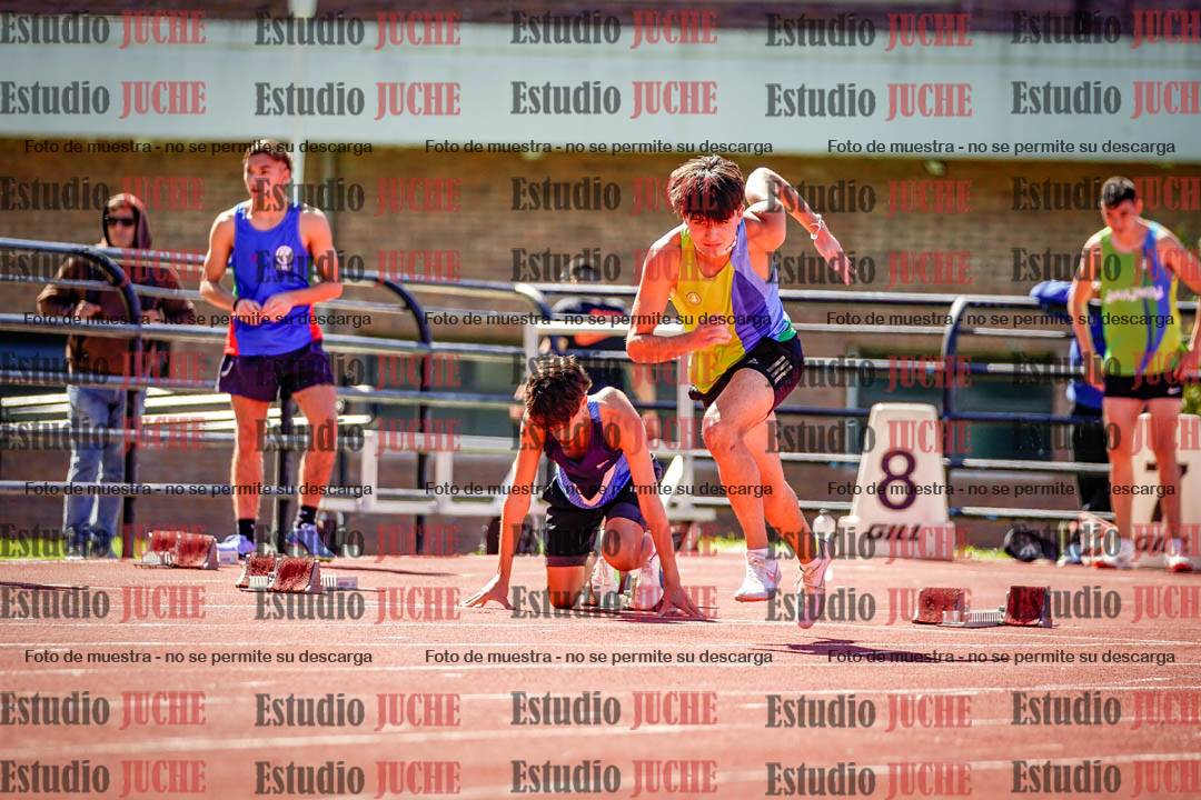 Fotos de los 100 m de varones