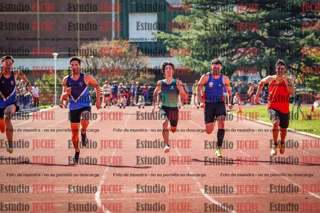 Fotos de los 100 m llanos de varones