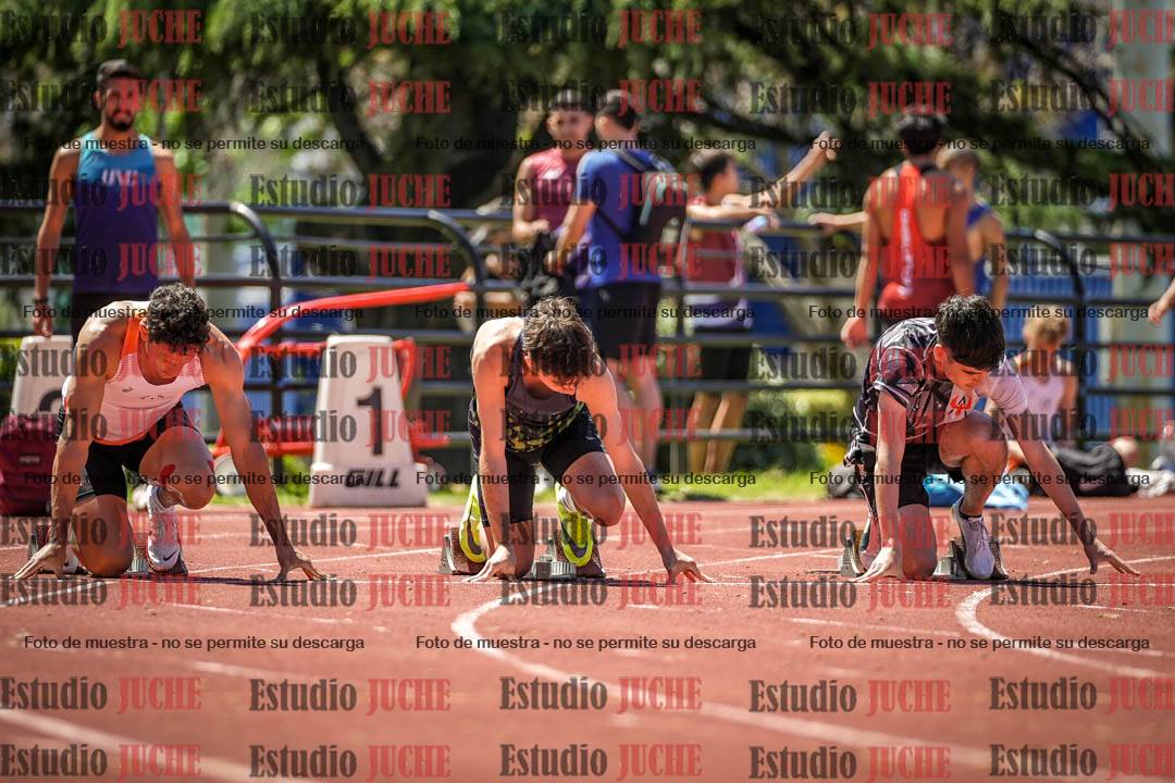 Fotos de los 100 m llanos de varones