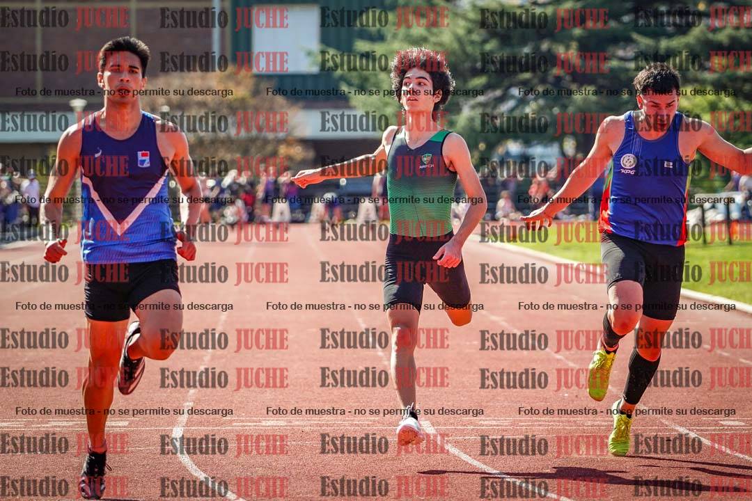 Fotos de los 100 m llanos de varones