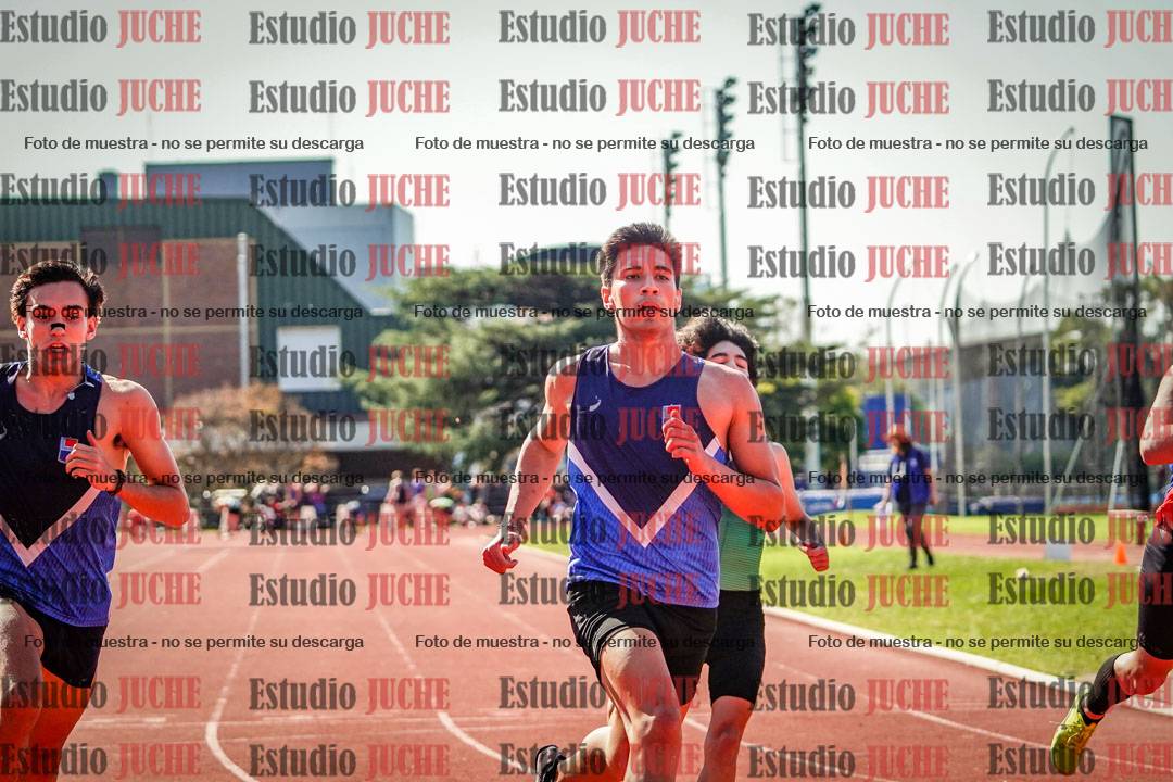 Fotos de los 100 m llanos de varones