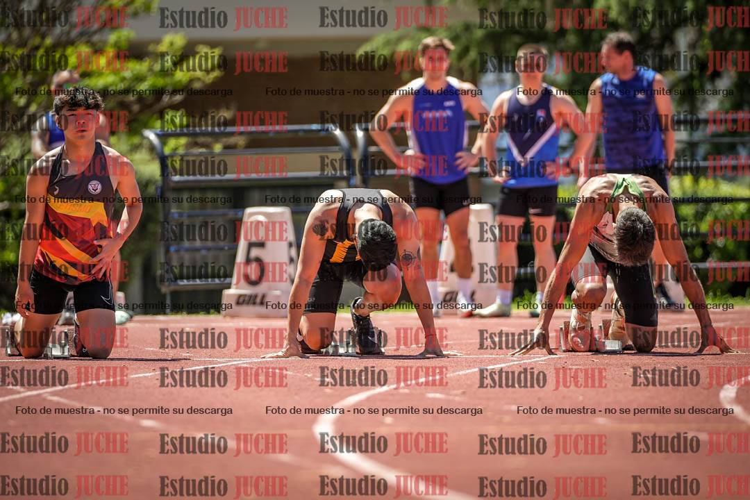 Fotos de los 100 m llanos de varones