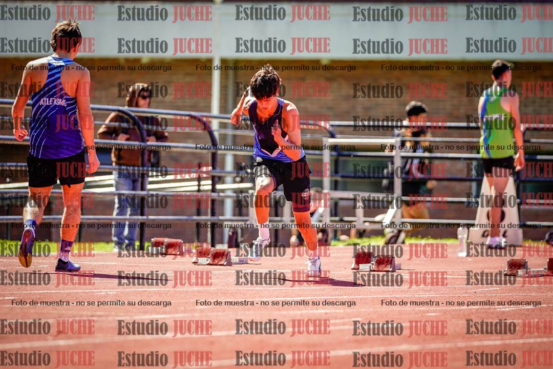 Fotos de los 100 m de varones