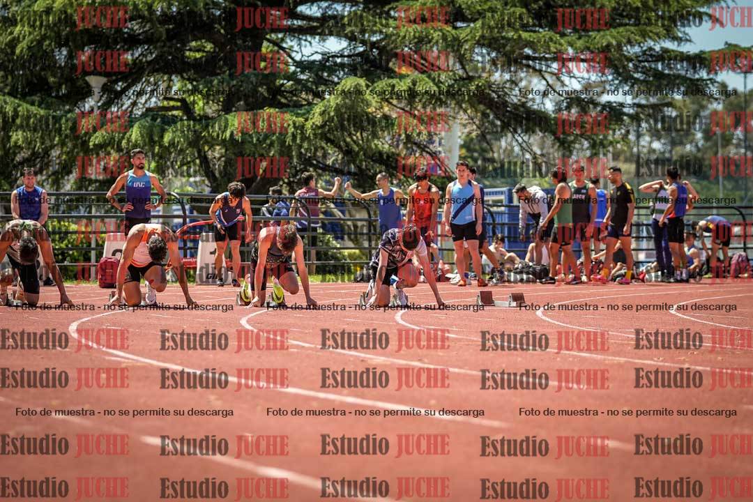 Fotos de los 100 m llanos de varones