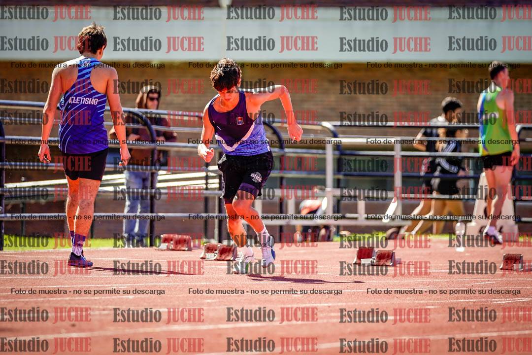Fotos de los 100 m de varones