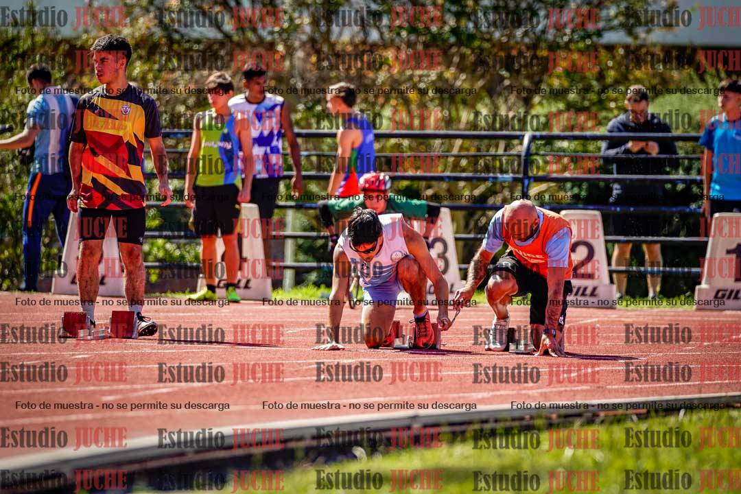 Fotos de los 100 m de varones