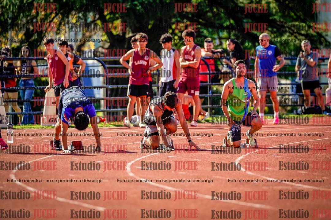 Fotos de los 100 m llanos de varones