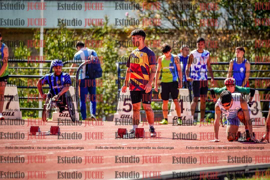 Fotos de los 100 m de varones