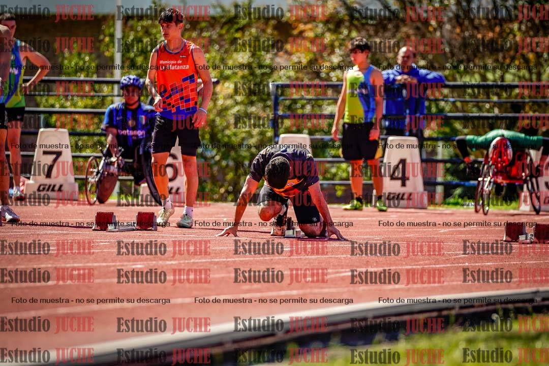 Fotos de los 100 m de varones