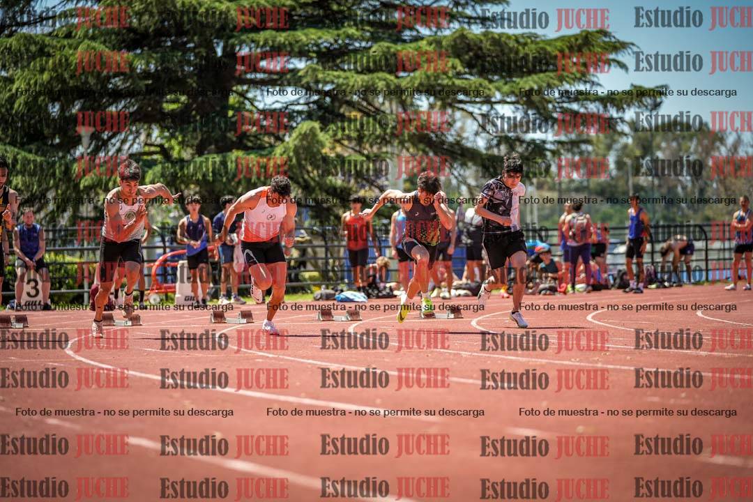 Fotos de los 100 m llanos de varones