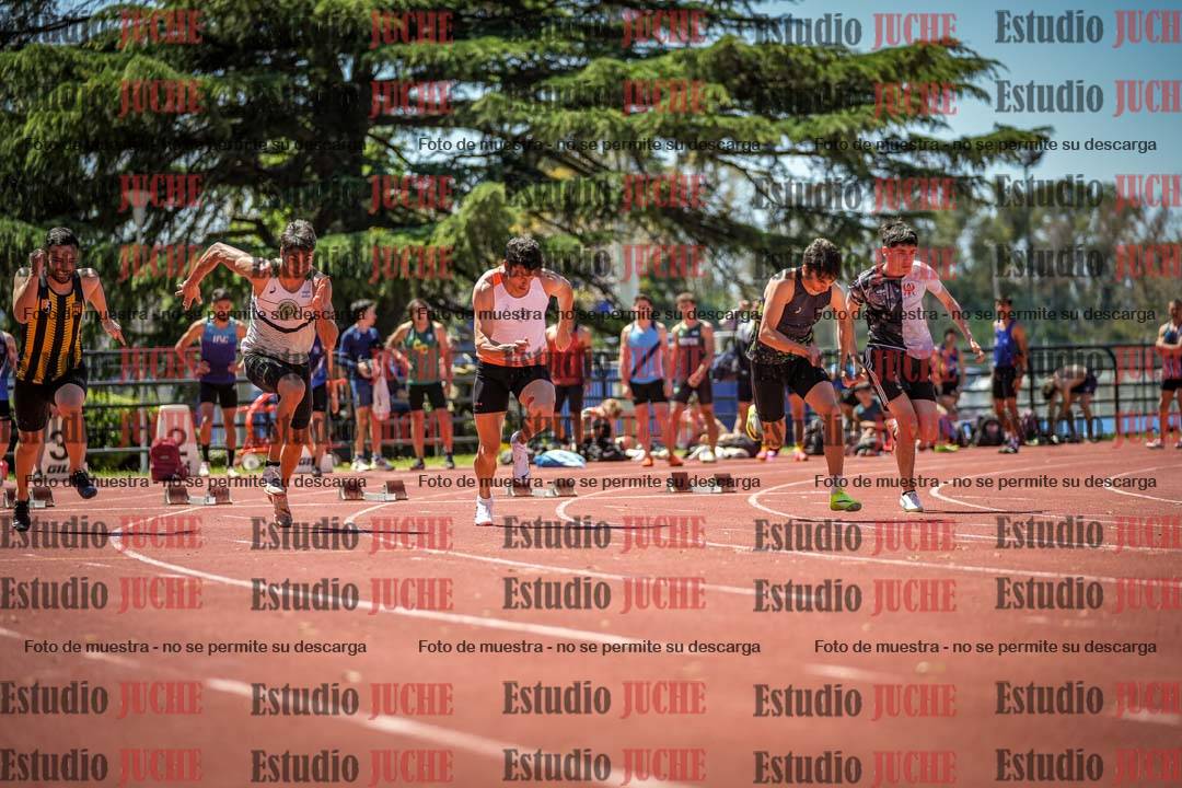 Fotos de los 100 m llanos de varones