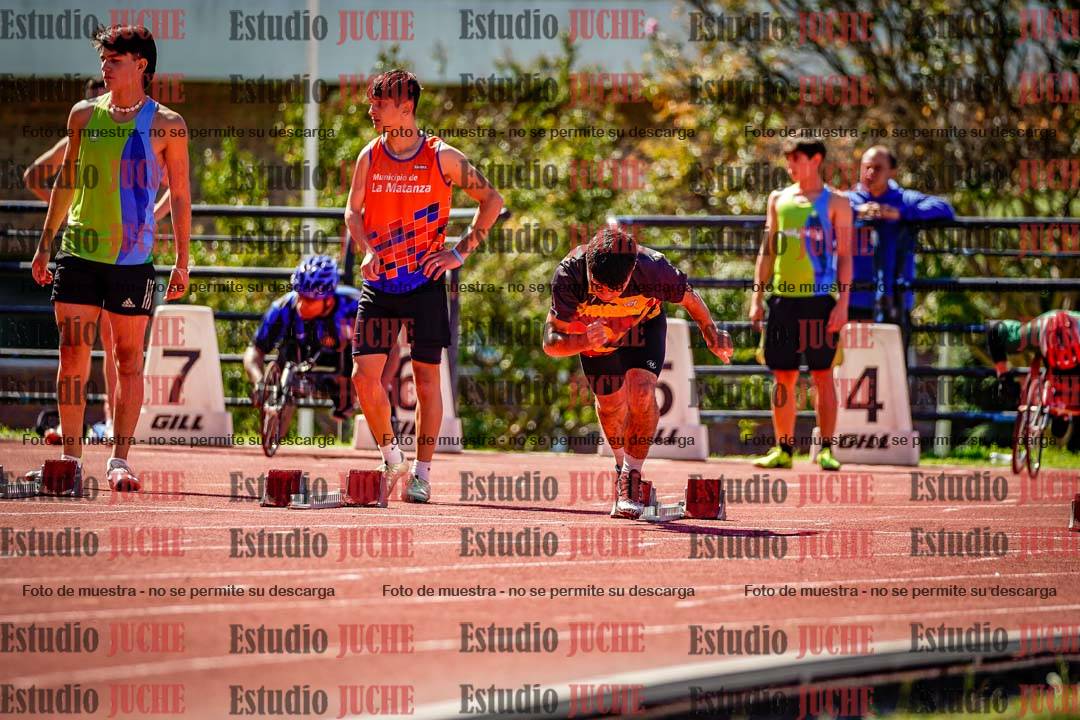Fotos de los 100 m de varones