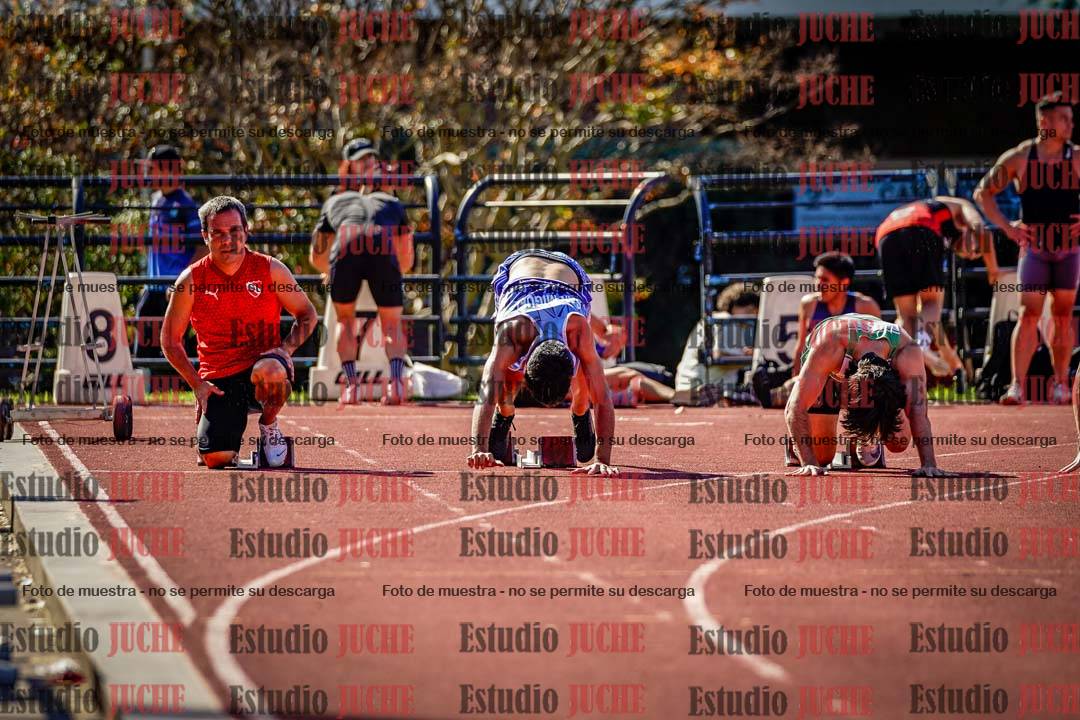 Fotos de los 100 m llanos de varones