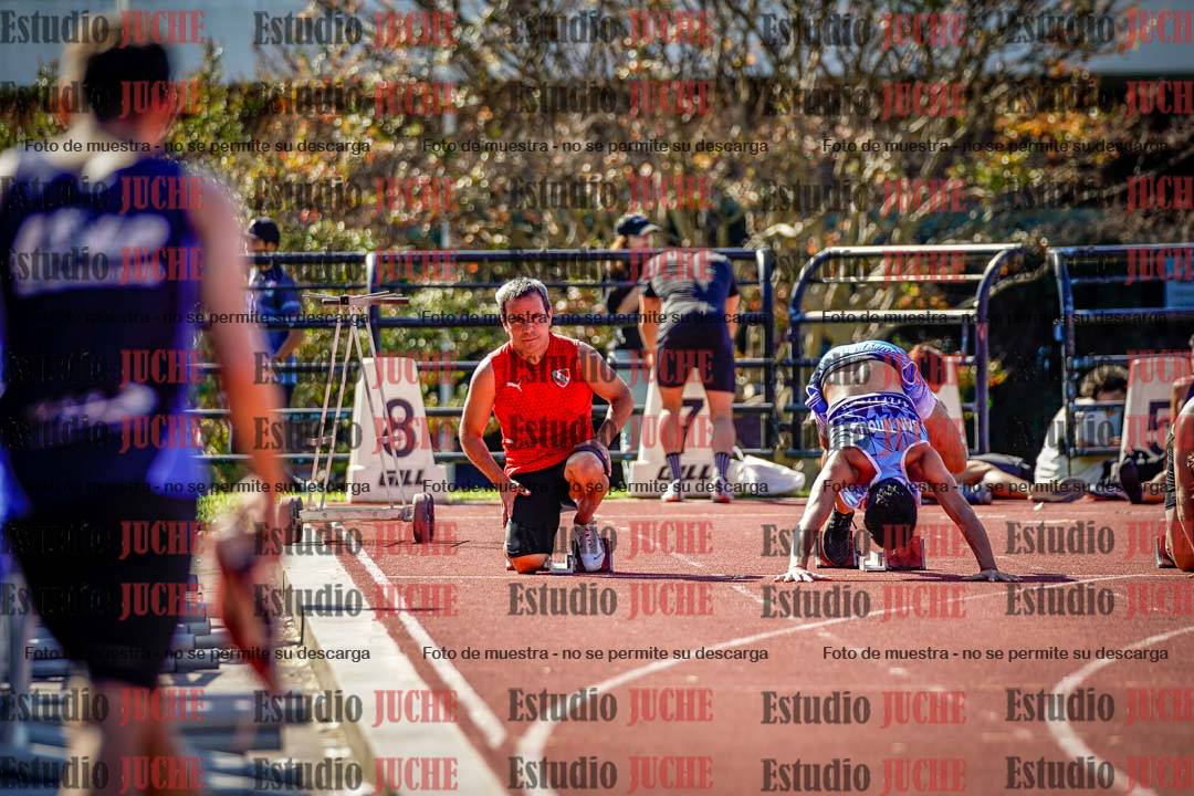 Fotos de los 100 m llanos de varones