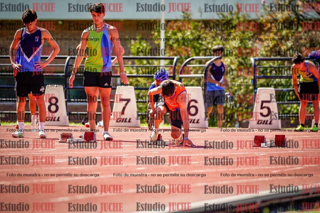 Fotos de los 100 m de varones