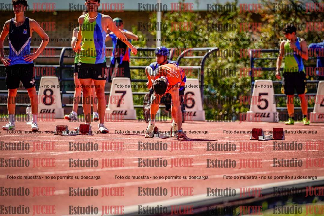 Fotos de los 100 m de varones
