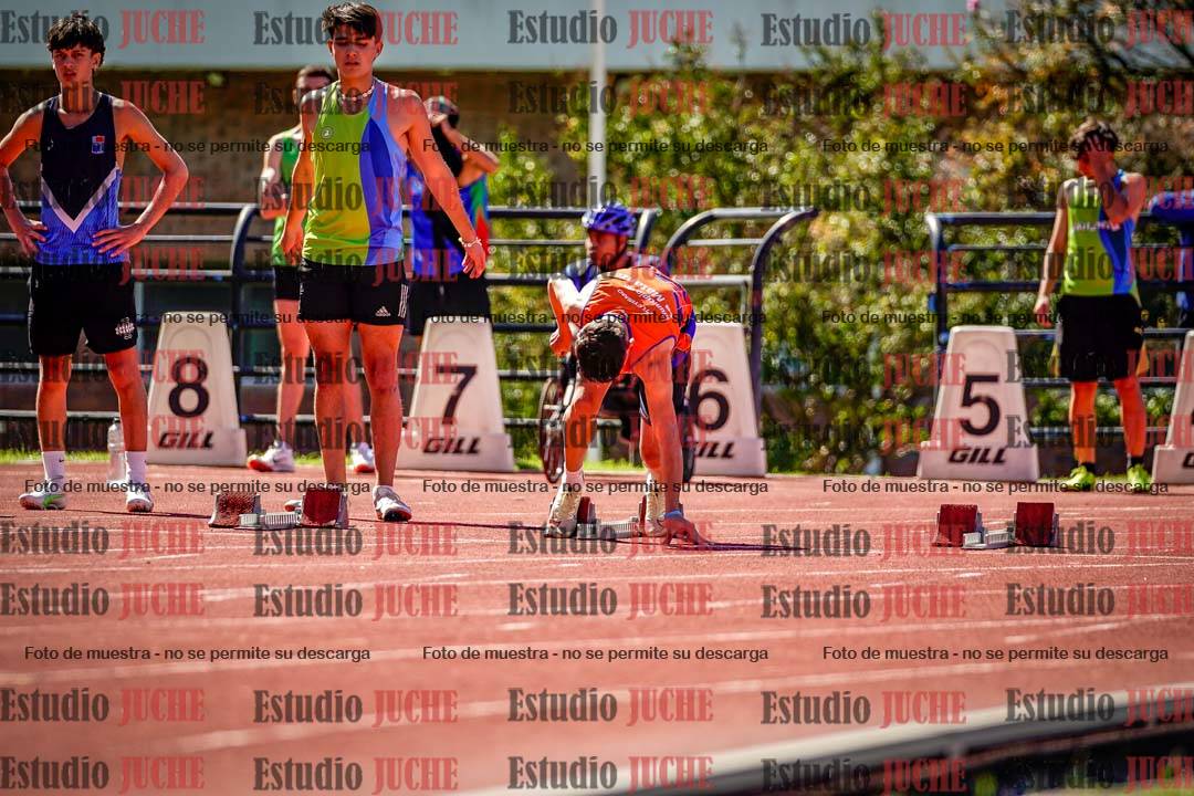 Fotos de los 100 m de varones