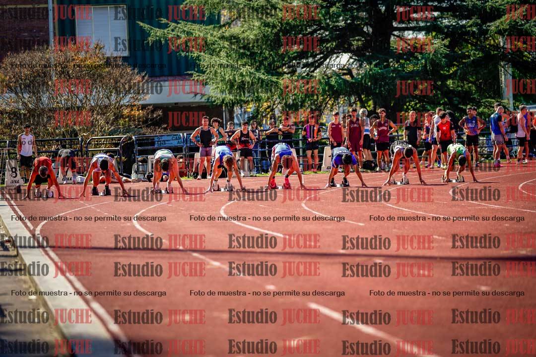Fotos de los 100 m llanos de varones