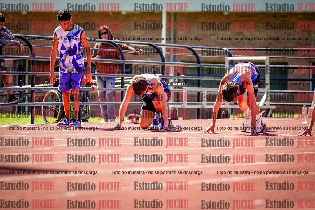 Fotos de los 100 m de varones