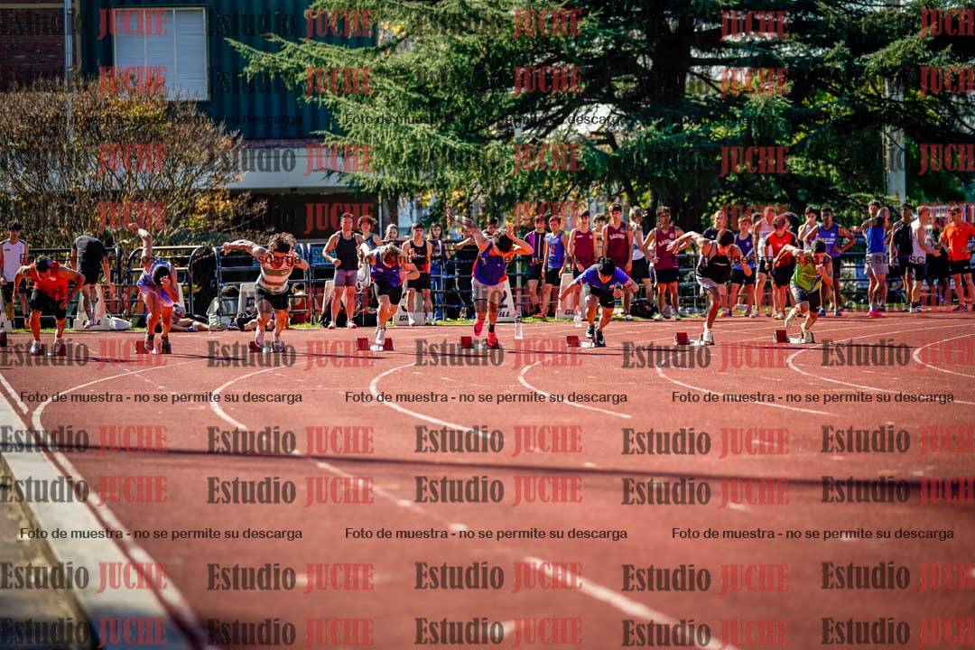 Fotos de los 100 m llanos de varones