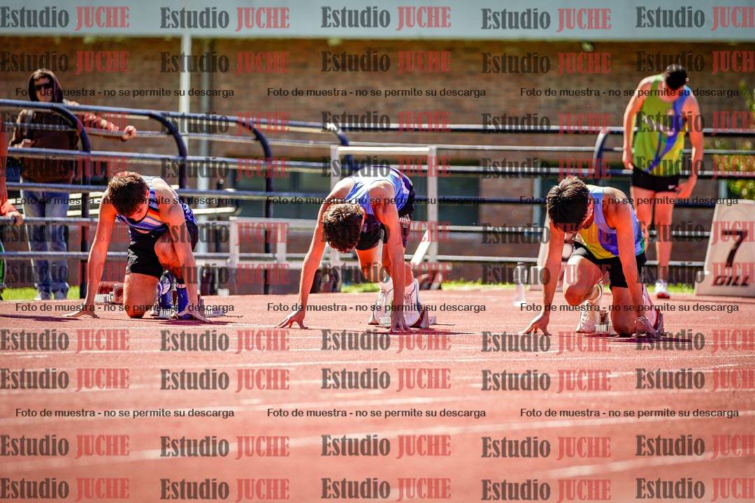 Fotos de los 100 m de varones