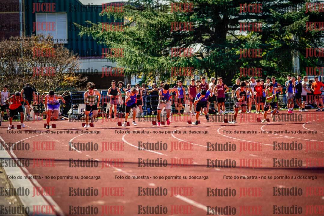 Fotos de los 100 m llanos de varones