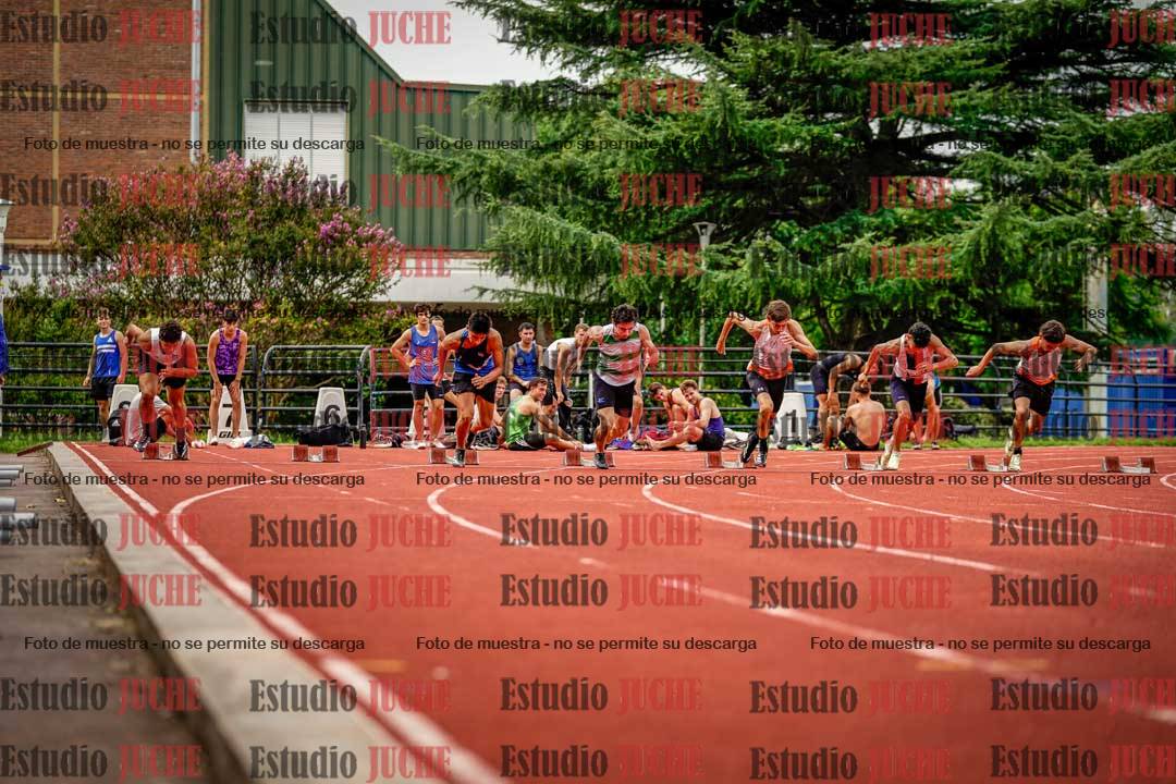 Fotos de los 100 m llanos de varones - FINAL