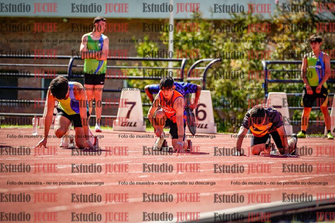 Fotos de los 100 m de varones