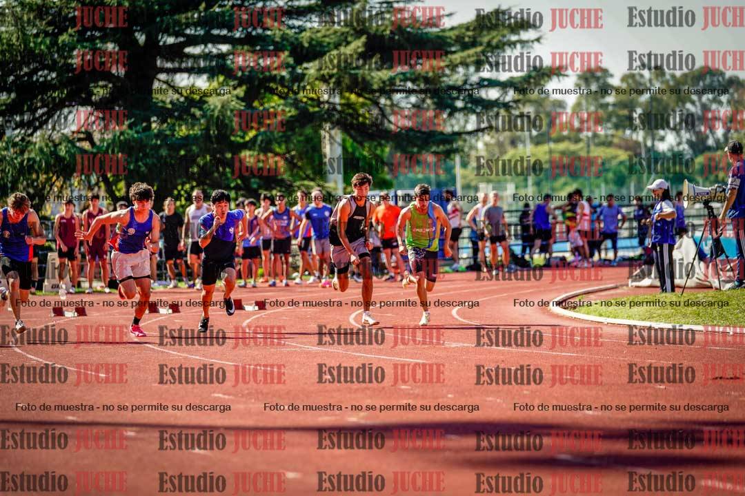 Fotos de los 100 m llanos de varones