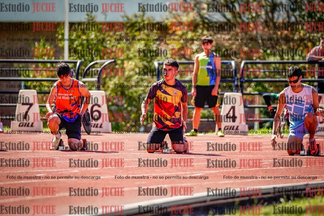 Fotos de los 100 m de varones