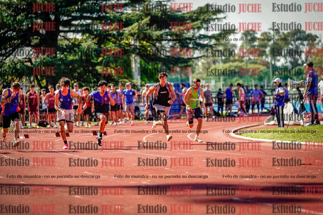 Fotos de los 100 m llanos de varones