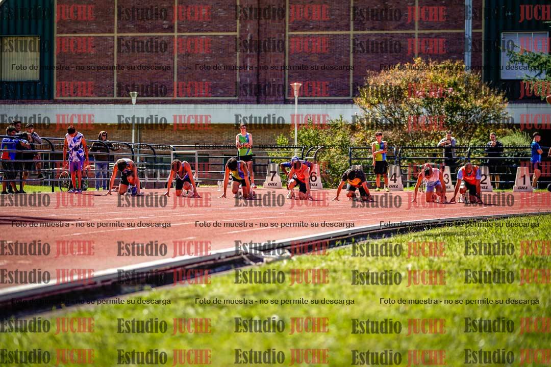 Fotos de los 100 m de varones