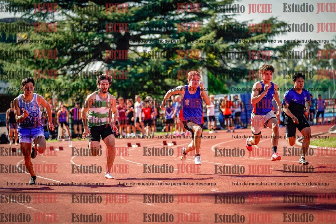 Fotos de los 100 m llanos de varones