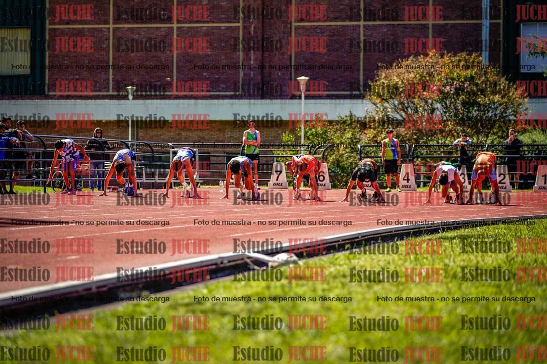 Fotos de los 100 m de varones