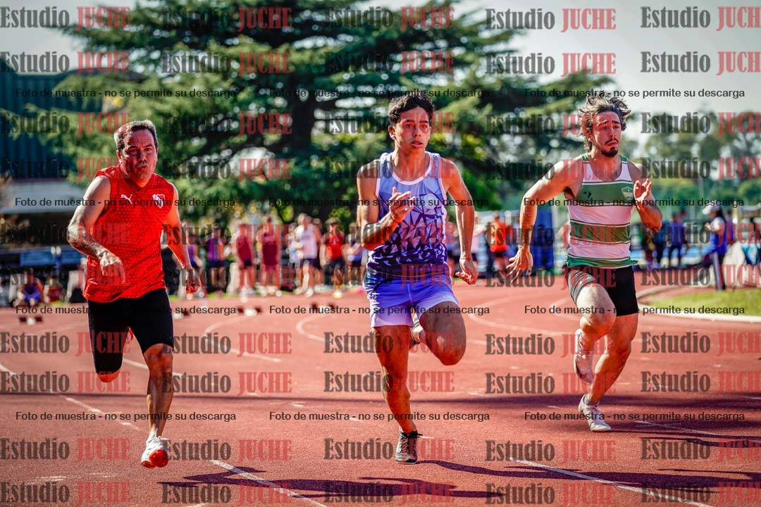 Fotos de los 100 m llanos de varones