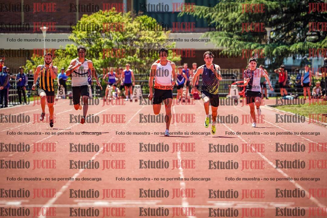 Fotos de los 100 m llanos de varones