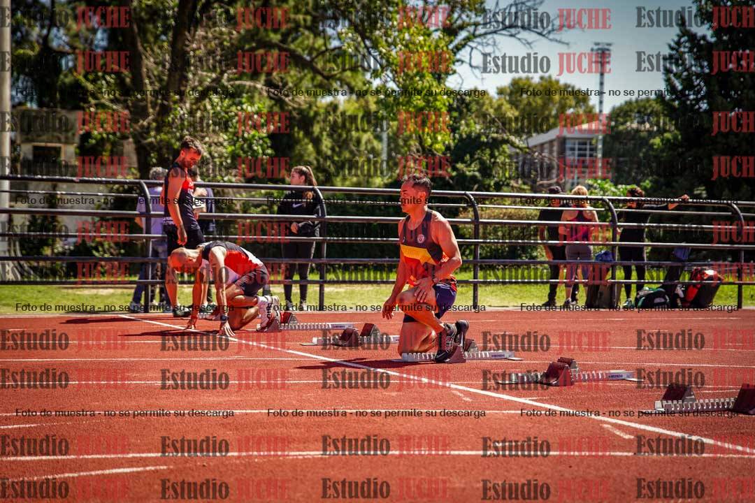 Fotos de los 100 m llanos de varones